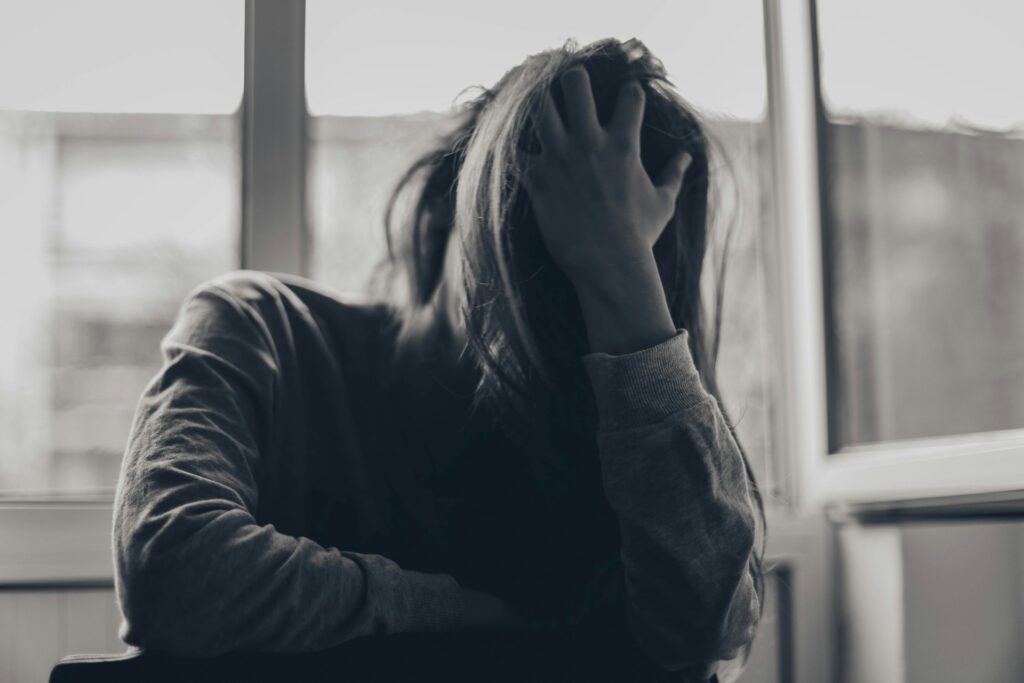 woman suffering with anxiety