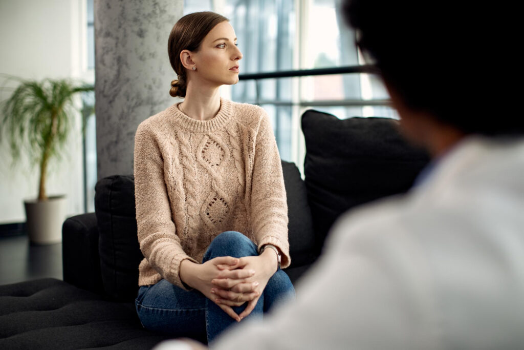 person with anxiety